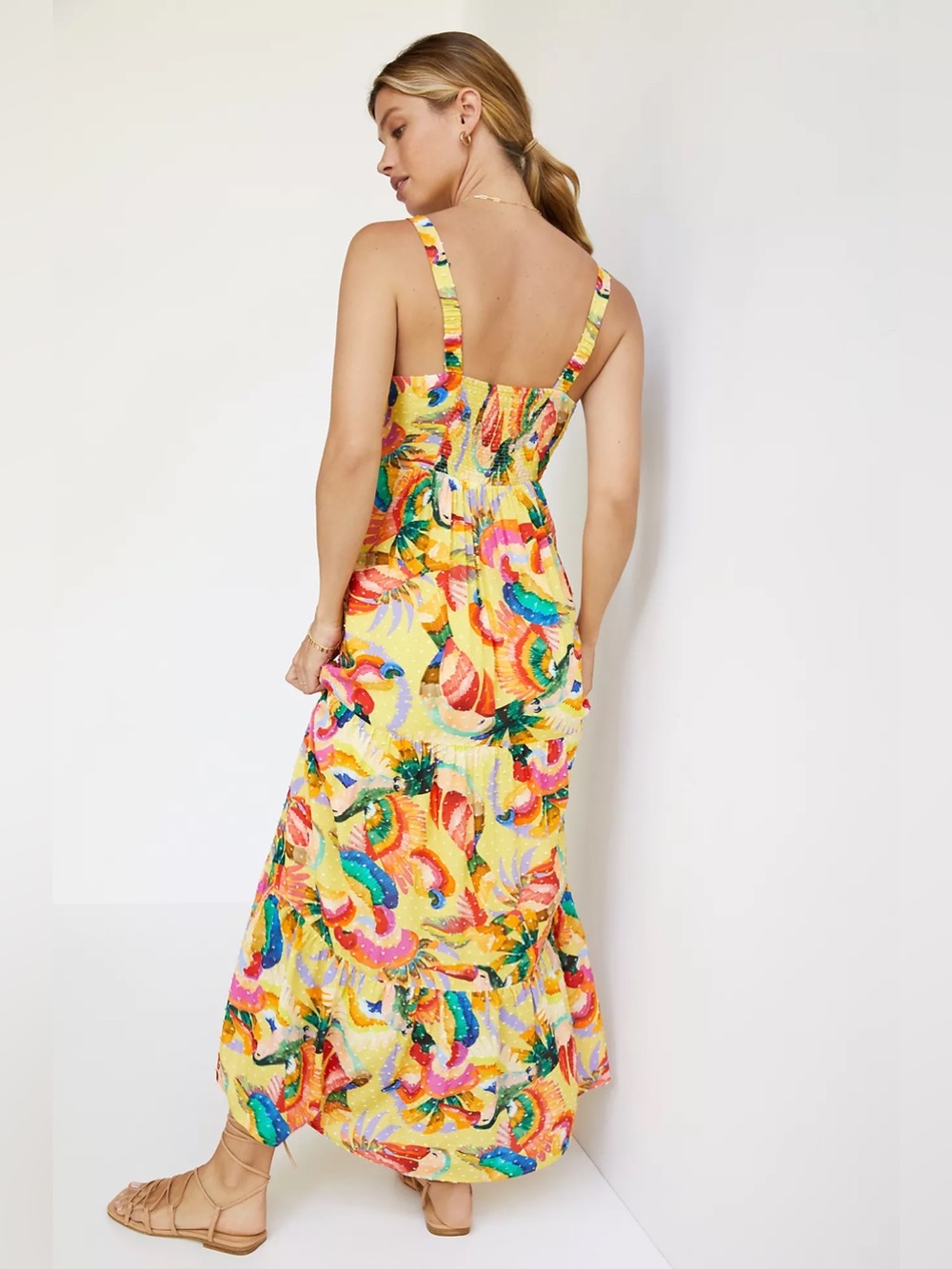 Farm Rio Textured Tropical Maxi Dress - Picture 2 of 7